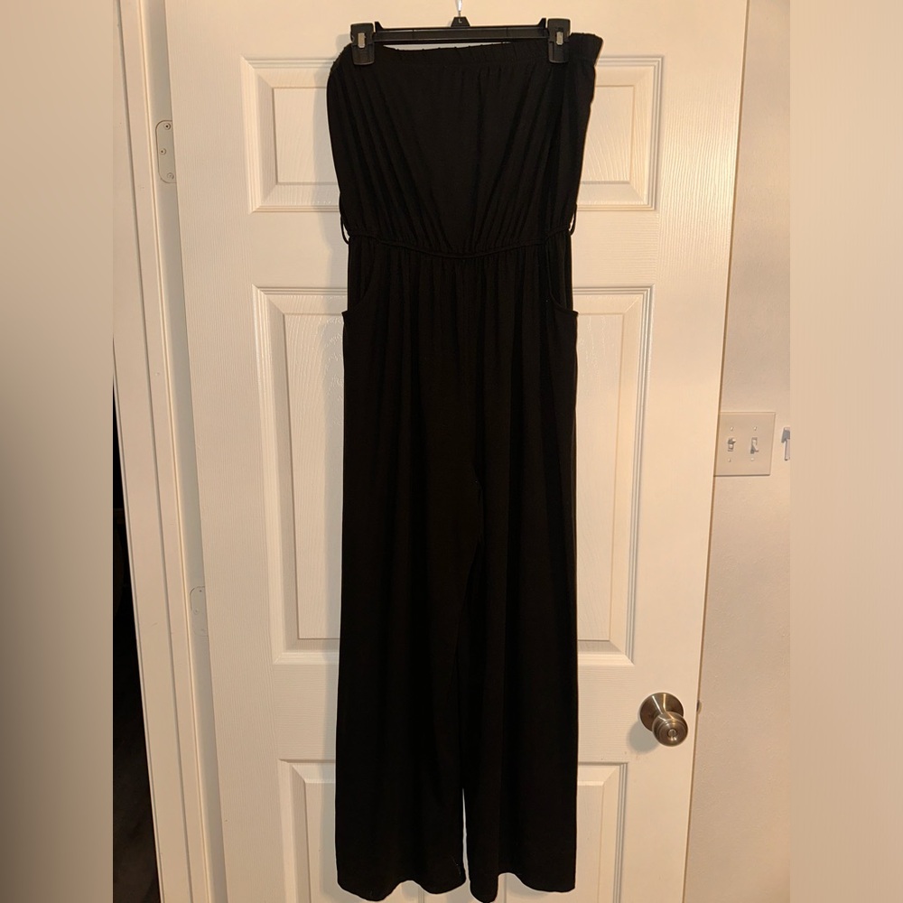Black pant romper